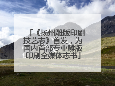 《扬州雕版印刷技艺志》首发，为国内首部专业雕版印刷全媒体志书