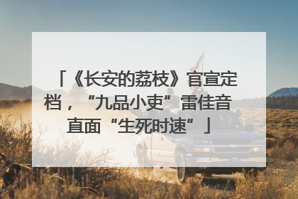 《长安的荔枝》官宣定档，“九品小吏”雷佳音直面“生死时速”