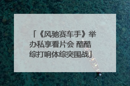 《风驰赛车手》举办私享看片会 酷酷综打响体综突围战