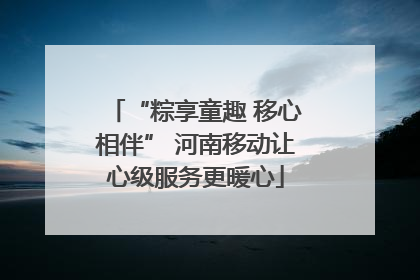 “粽享童趣 移心相伴” 河南移动让心级服务更暖心