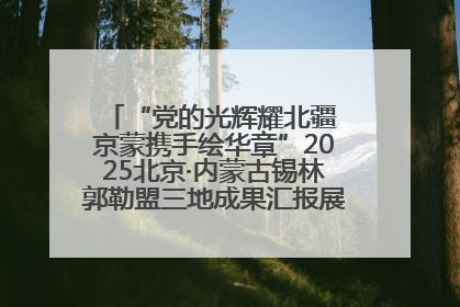 “党的光辉耀北疆 京蒙携手绘华章”2025北京·内蒙古锡林郭勒盟三地成果汇报展系列活动启动