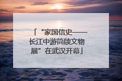 “家国信史——长江中游简牍文物展”在武汉开幕