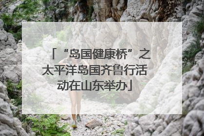 “岛国健康桥”之太平洋岛国齐鲁行活动在山东举办