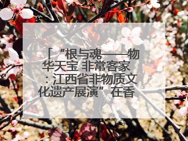 “根与魂——物华天宝 非常客家：江西省非物质文化遗产展演”在香港举行