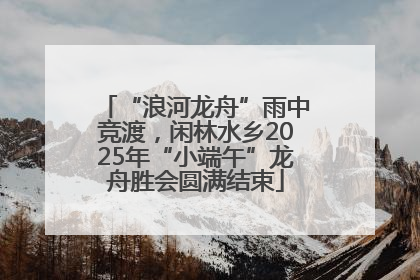 “浪河龙舟”雨中竞渡，闲林水乡2025年“小端午”龙舟胜会圆满结束