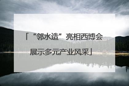 “邻水造”亮相西博会 展示多元产业风采