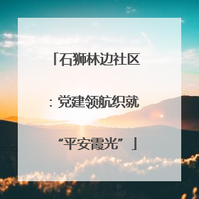 石狮林边社区：党建领航织就“平安霞光”