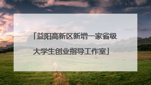 益阳高新区新增一家省级大学生创业指导工作室