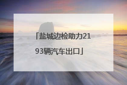 盐城边检助力2193辆汽车出口