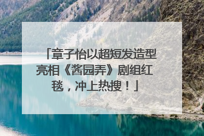 章子怡以超短发造型亮相《酱园弄》剧组红毯，冲上热搜！