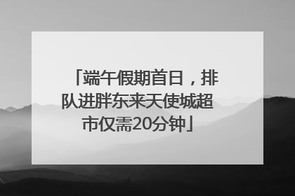 端午假期首日，排队进胖东来天使城超市仅需20分钟