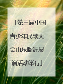 第三届中国青少年民歌大会山东临沂展演活动举行