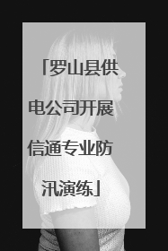 罗山县供电公司开展信通专业防汛演练
