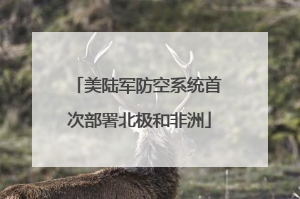 美陆军防空系统首次部署北极和非洲