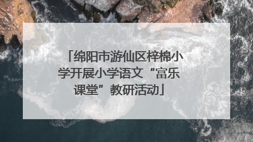 绵阳市游仙区梓棉小学开展小学语文“富乐课堂”教研活动