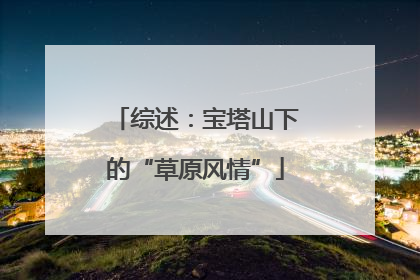 综述：宝塔山下的“草原风情”