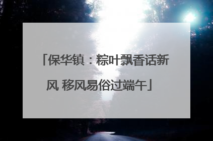 保华镇：粽叶飘香话新风 移风易俗过端午