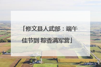 修文县人武部：端午佳节到 粽香满军营