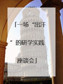 一场“出汗”的研学实践座谈会