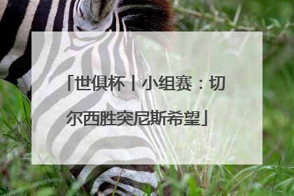 世俱杯丨小组赛：切尔西胜突尼斯希望