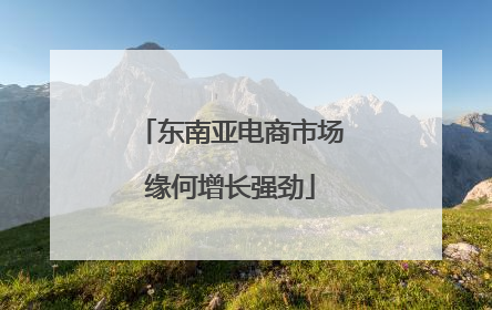 东南亚电商市场缘何增长强劲