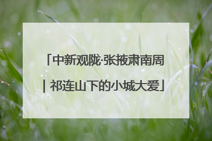 中新观陇·张掖肃南周｜祁连山下的小城大爱