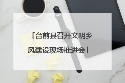 台前县召开文明乡风建设现场推进会