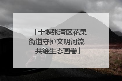 十堰张湾区花果街道守护文明河流 共绘生态画卷