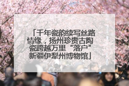 千年瓷韵续写丝路情缘，扬州珍贵古陶瓷跨越万里“落户”新疆伊犁州博物馆