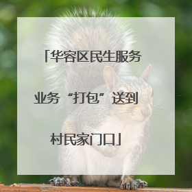 华容区民生服务业务“打包”送到村民家门口