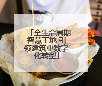 全生命周期智慧工地 引领建筑业数字化转型
