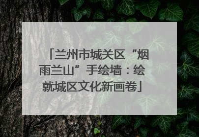 兰州市城关区“烟雨兰山”手绘墙：绘就城区文化新画卷