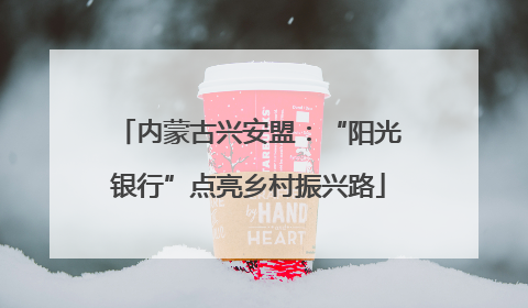 内蒙古兴安盟：“阳光银行”点亮乡村振兴路
