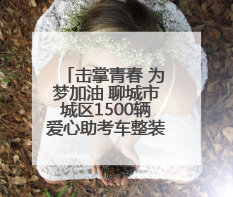 击掌青春 为梦加油 聊城市城区1500辆爱心助考车整装待发