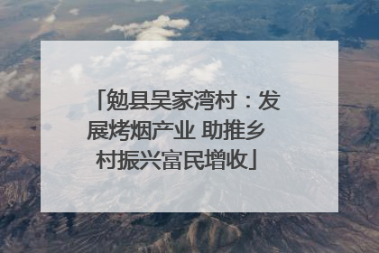 勉县吴家湾村：发展烤烟产业 助推乡村振兴富民增收