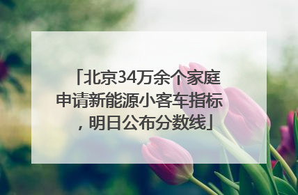 北京34万余个家庭申请新能源小客车指标，明日公布分数线