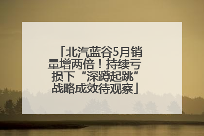 北汽蓝谷5月销量增两倍！持续亏损下“深蹲起跳”战略成效待观察