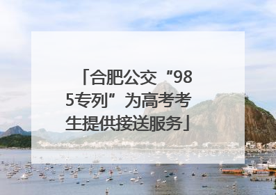 合肥公交“985专列”为高考考生提供接送服务