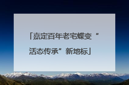 嘉定百年老宅蝶变“活态传承”新地标