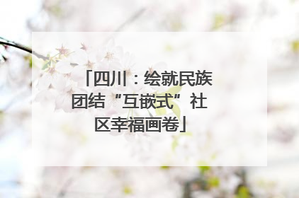 四川：绘就民族团结“互嵌式”社区幸福画卷