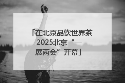 在北京品饮世界茶 2025北京“一展两会”开幕