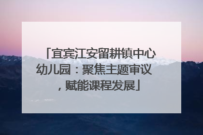 宜宾江安留耕镇中心幼儿园：聚焦主题审议，赋能课程发展