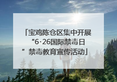 宝鸡陈仓区集中开展“6･26国际禁毒日”禁毒教育宣传活动