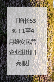 增长53%！1至4月雄安民营企业进出口亮眼