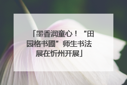 墨香润童心！“田园格书圃”师生书法展在忻州开展