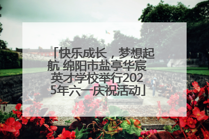快乐成长，梦想起航 绵阳市盐亭华宸英才学校举行2025年六一庆祝活动