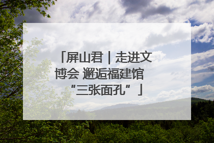 屏山君｜走进文博会 邂逅福建馆“三张面孔”
