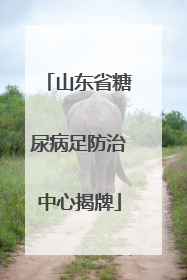 山东省糖尿病足防治中心揭牌