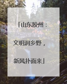 山东胶州：文明润乡野，新风扑面来