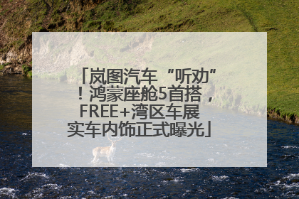 岚图汽车“听劝”！鸿蒙座舱5首搭，FREE+湾区车展实车内饰正式曝光
